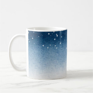 De Café Taza Serenidad Gradiente Azul Estelar