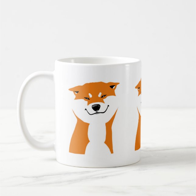 De Café Taza Shiba inu Saludo. (Izquierda)