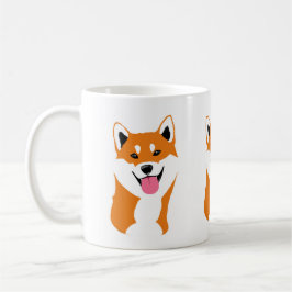 De Café Taza Shiba inu sonriente.