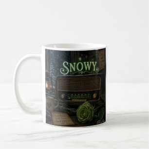 De Café taza snowy rosa verde1