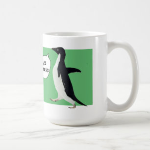 De Café Taza social torpe del pingüino