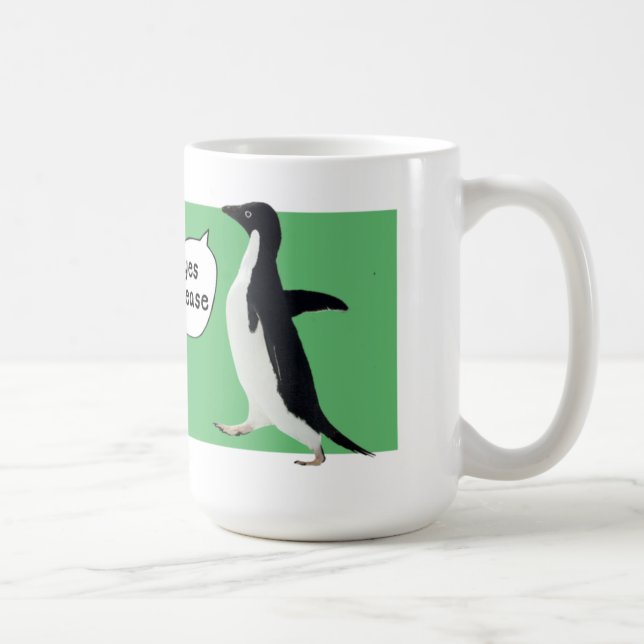 De Café Taza social torpe del pingüino (Derecha)