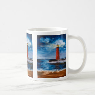 De Café Taza sola del faro