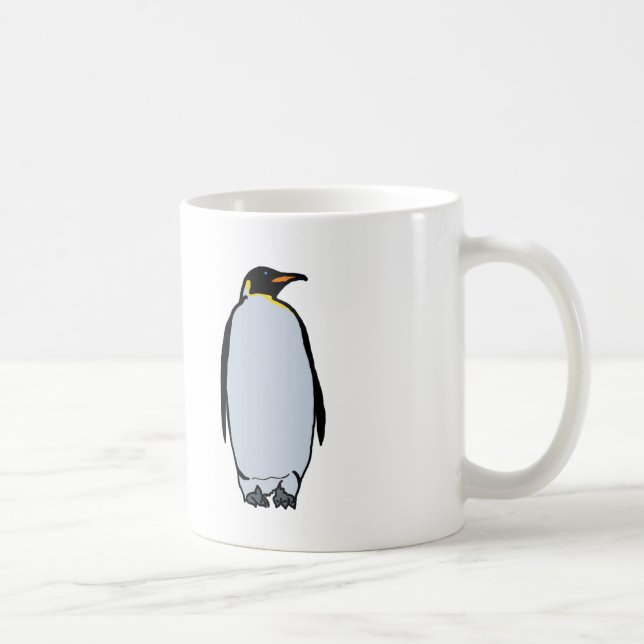 De Café Taza solitaria del pingüino (Derecha)
