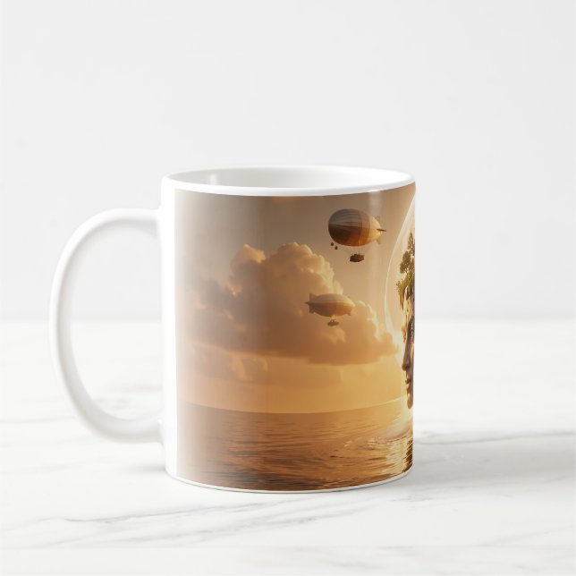 De Café Taza Sueños Construyen un Hogar Sobre el Mar Tranq (Izquierda)