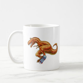 De Café Taza T-rex en dinosaurio del dibujo animado del