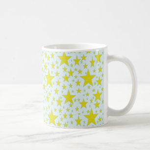 De Café Taza tachonada estrella del oro