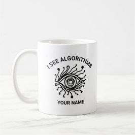 De Café Taza Tech Personalizada con Texto Editable