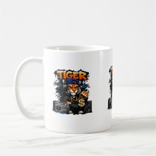 De Café Taza Tiger Hip Hop Style