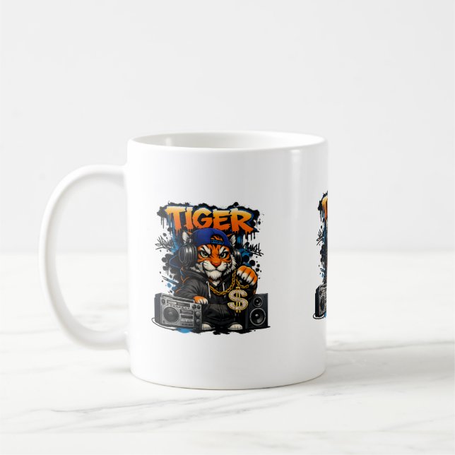 De Café Taza Tiger Hip Hop Style (Izquierda)