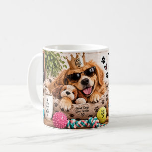 De Café Taza 'Trabajo Duro Para Que Mi Perro Tenga Cosas B