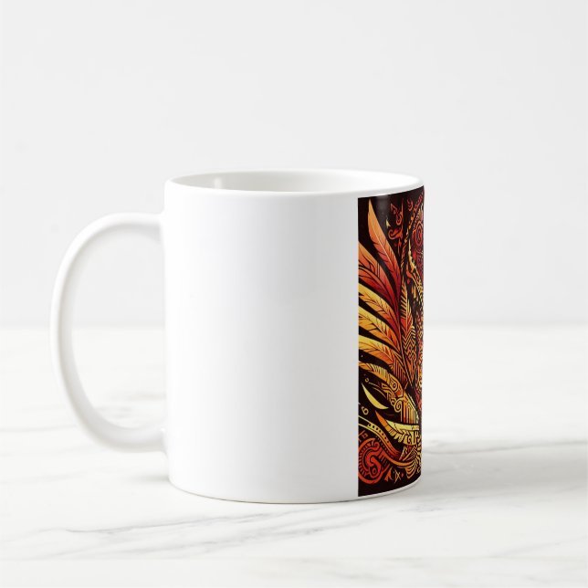 De Café taza tribal arcoíris impar #2 (Izquierda)