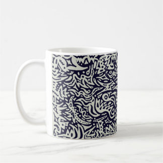 De Café Taza Tribal Como Doodle