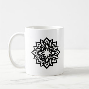 De Café taza tribal mandala