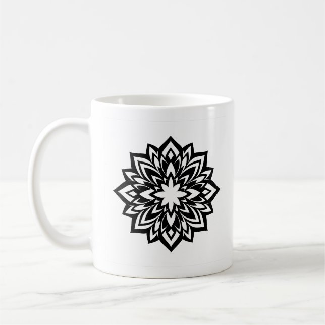 De Café taza tribal mandala  (Izquierda)