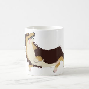 De Café Taza tricolora del Corgi
