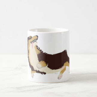 De Café Taza tricolora del Corgi