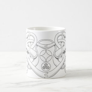 De Café Taza triple céltica del corazón