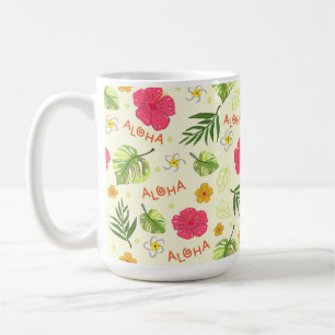 De Café Taza Tropical Floral Hawaiana Hibisco