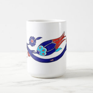 De Café taza turca del tulipán