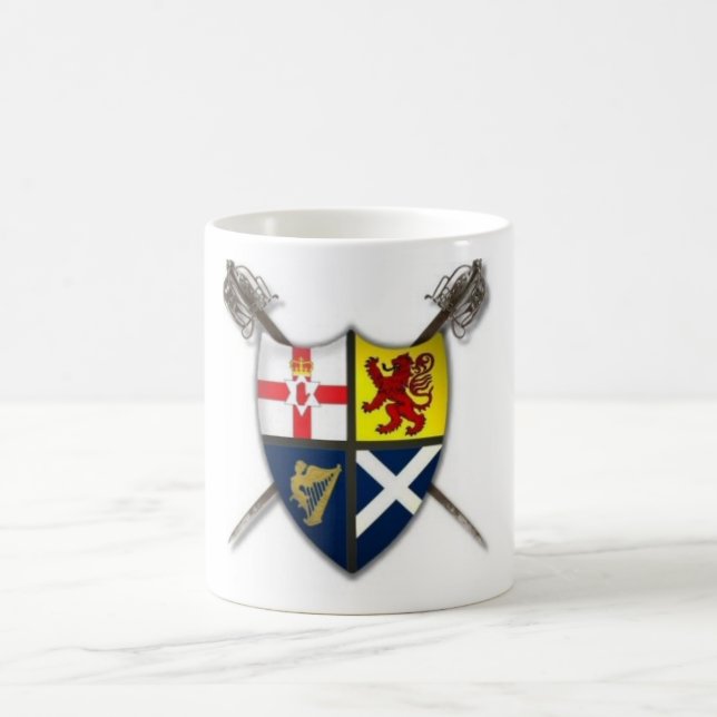 De Café Taza Ulster-Escocesa/Escocés-Irlandesa del escudo (Centro)
