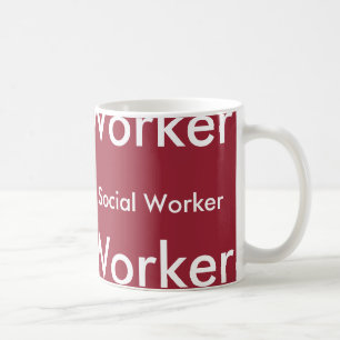 De Café Taza unisex del asistente social