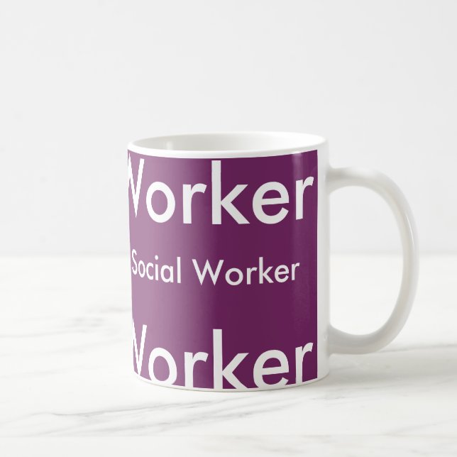 De Café Taza unisex del asistente social (Derecha)