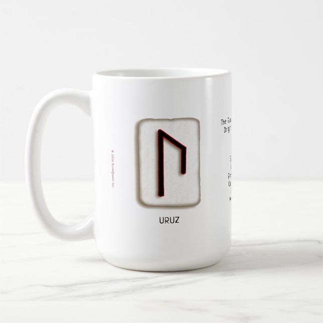 De Café Taza Uruz RuneStone 15 oz. (Izquierda)