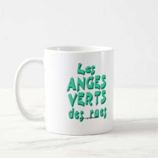 De Café Taza verde del ángel