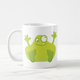 De Café Taza verde linda del monstruo