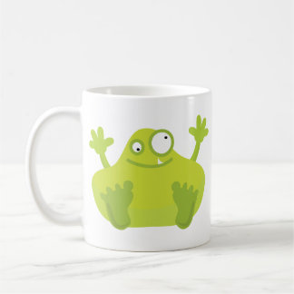 De Café Taza verde linda del monstruo