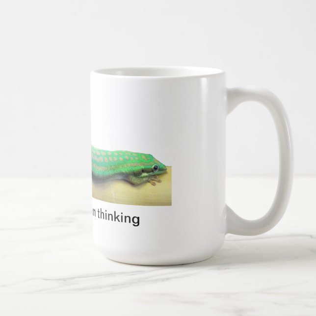 De Café Taza verde perezosa del Gecko (Derecha)