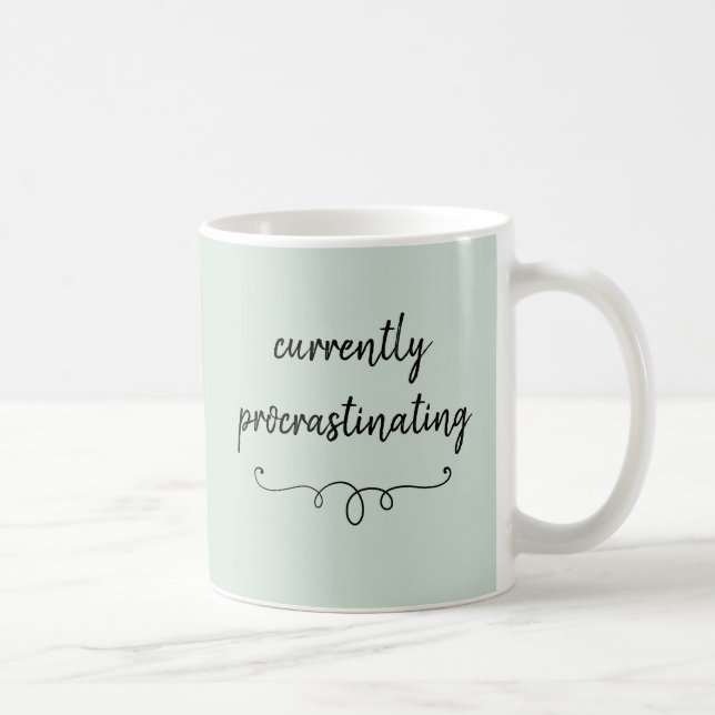 De Café Taza Verde Sage Actualmente Procrastinando (Derecha)