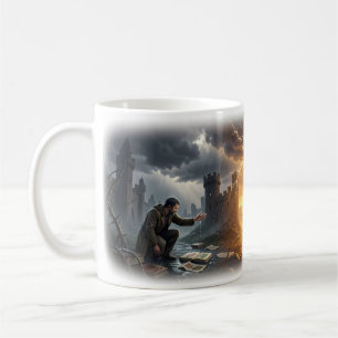 De Café Taza Viaje del Guerrero Iluminado por la Tormenta 