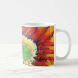 De Café Taza vibrante del girasol