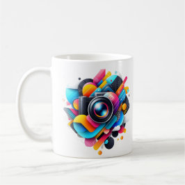 De Café Taza vibrante y dinámica