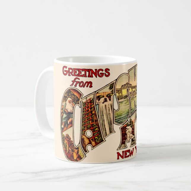 De Café Taza Vintage Catskill Mtns (Anverso izquierdo)