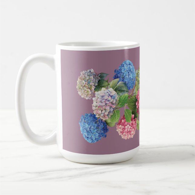 De Café Taza Vintage Hydrangea (Izquierda)