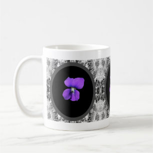 De Café Taza violeta púrpura
