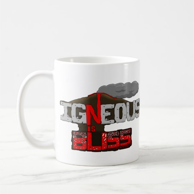 De Café Taza Volcán Igneous es Bliss (Izquierda)