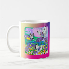 De Café Taza Wildflower Butterfree – Mariposa Pastel Adora