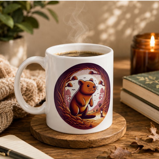 De Café Taza Wombat Wonderland (Wombat Wonderland Mug” Coffee Mug)