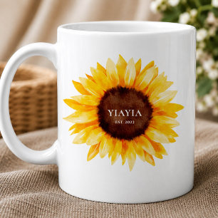 De Café Taza Yiayia Girasol Regalo para la Abuela