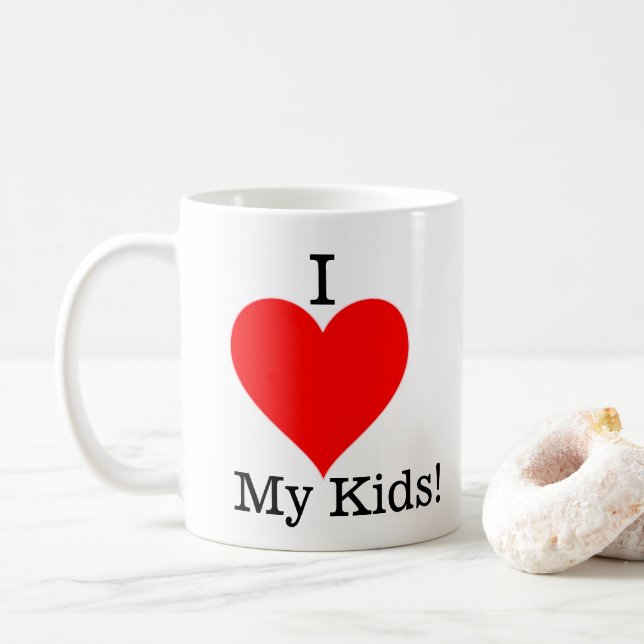 De Café Taza Yo Amo a Mis Hijos (Con donut)