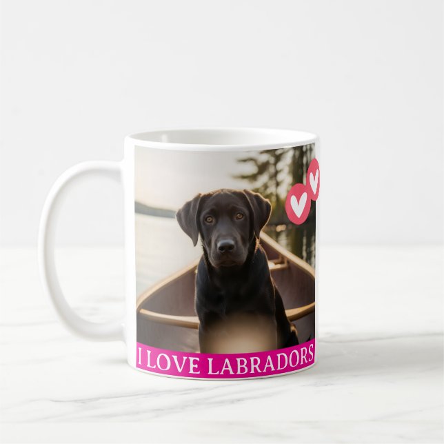 De Café Taza Yo Amo Labradores (Izquierda)