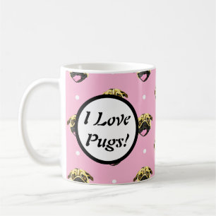 De Café Taza Yo Amo Pug