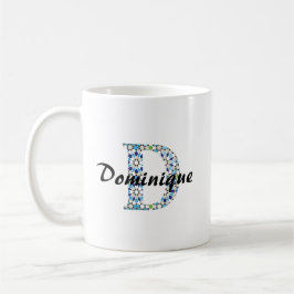 De Café Taza Z-7 Letra Geométrica D