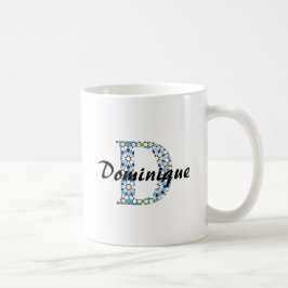De Café Taza Z-7 Letra Geométrica D