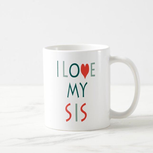 De Café Taza Zazzle Amo a Mi Hermana (Derecha)
