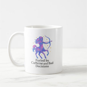 De Café Taza Zodiaco Sagitario – Impulsado por Cafeína y M